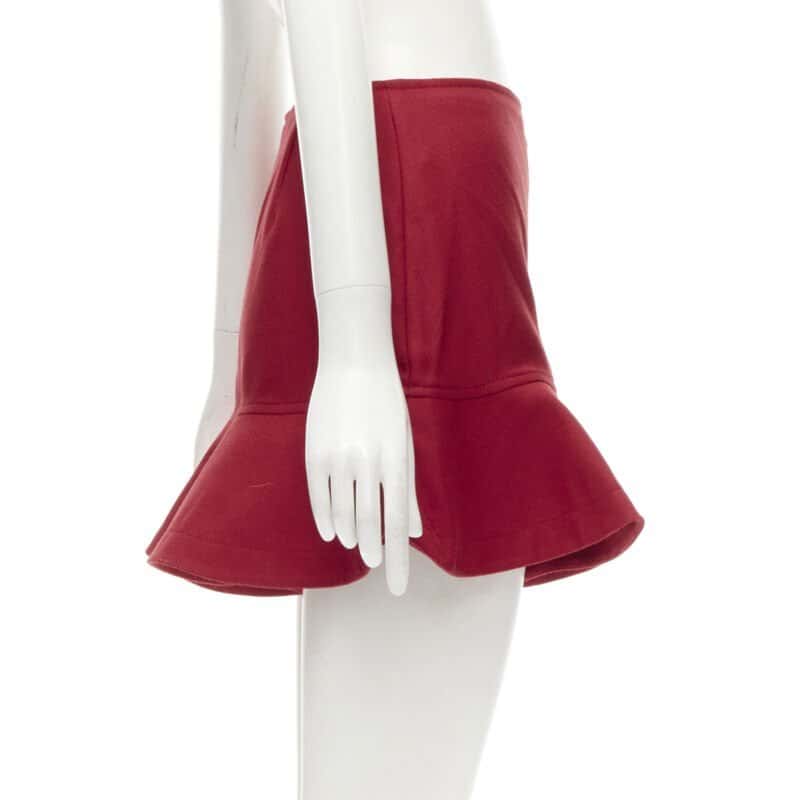 Valentino Garavani Heart Flared Shorts Red Polyester Never worn - Model View