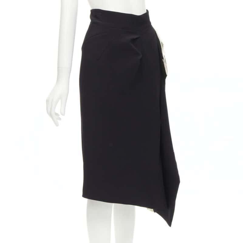 Maticevski Gold Foil Midi Skirt Black Viscose Very good condition - Inside View