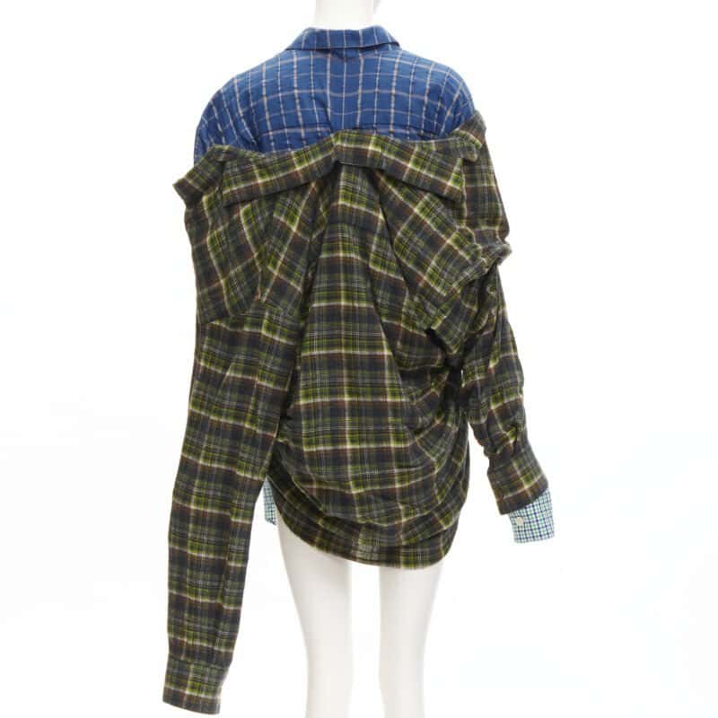 Natasha Zinko Plaid Grunge Shirt MultiColor Never worn - Box View