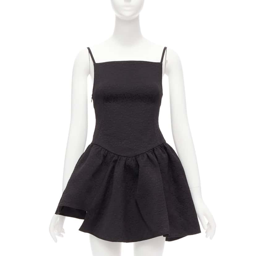 Shushu Tong Floral Cloque Dress Black Polyester Never worn - Front View