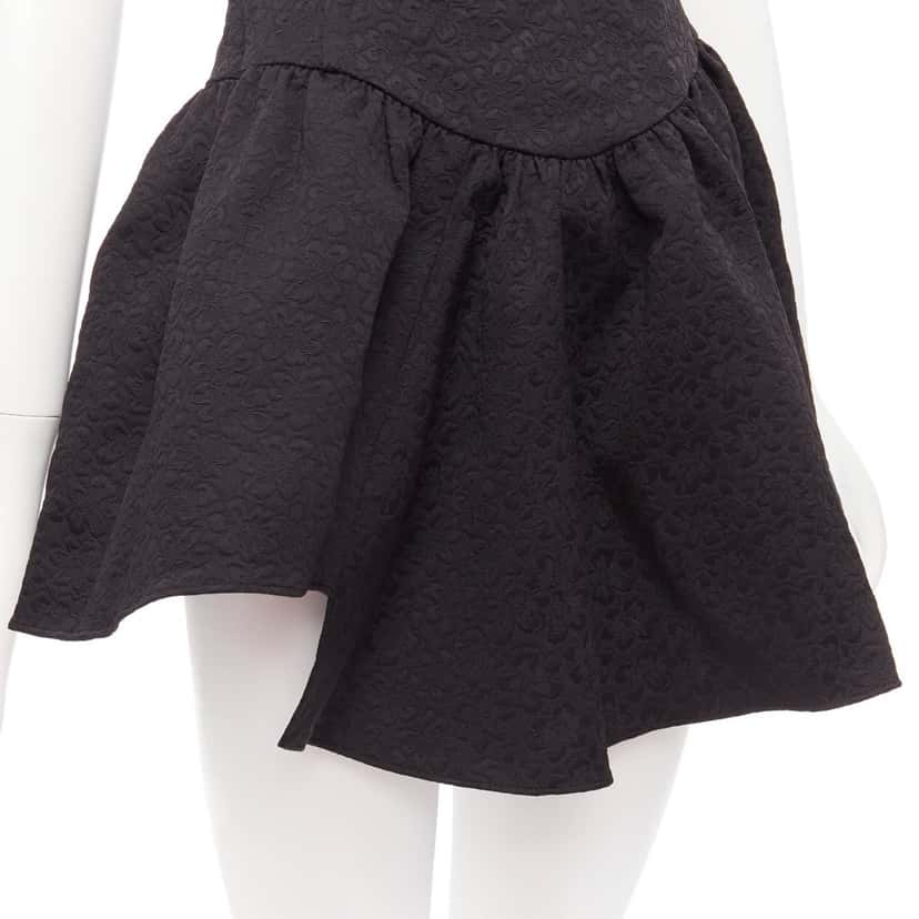 Shushu Tong Floral Cloque Dress Black Polyester Never worn - Back View