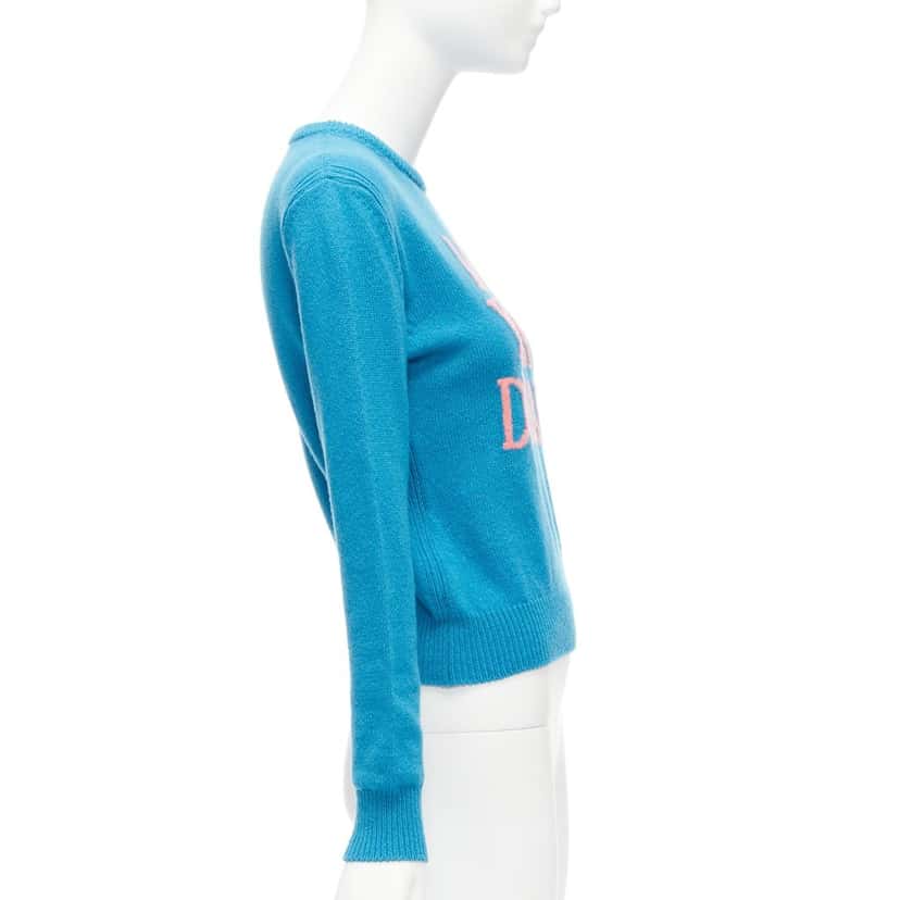 Alberta Ferretti Dream Cashmere Sweater Blue Cashmere Never worn - Model View