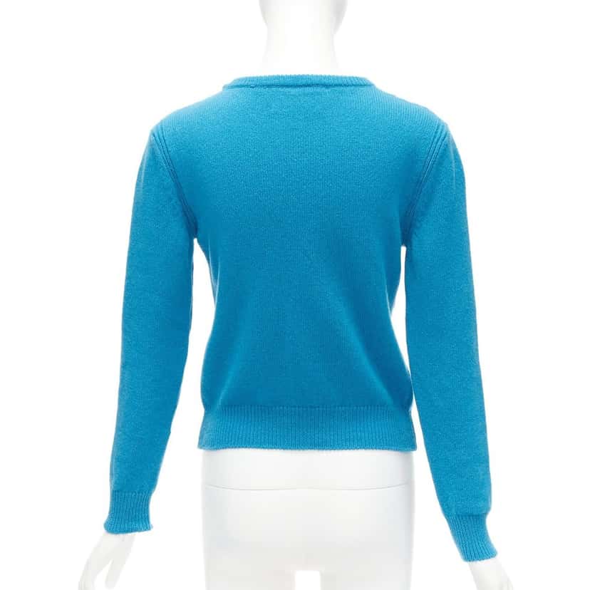 Alberta Ferretti Dream Cashmere Sweater Blue Cashmere Never worn - Box View