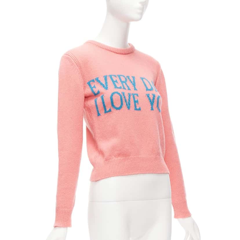 Alberta Ferretti Love Cashmere Sweater Pink Cashmere Never worn - Inside View