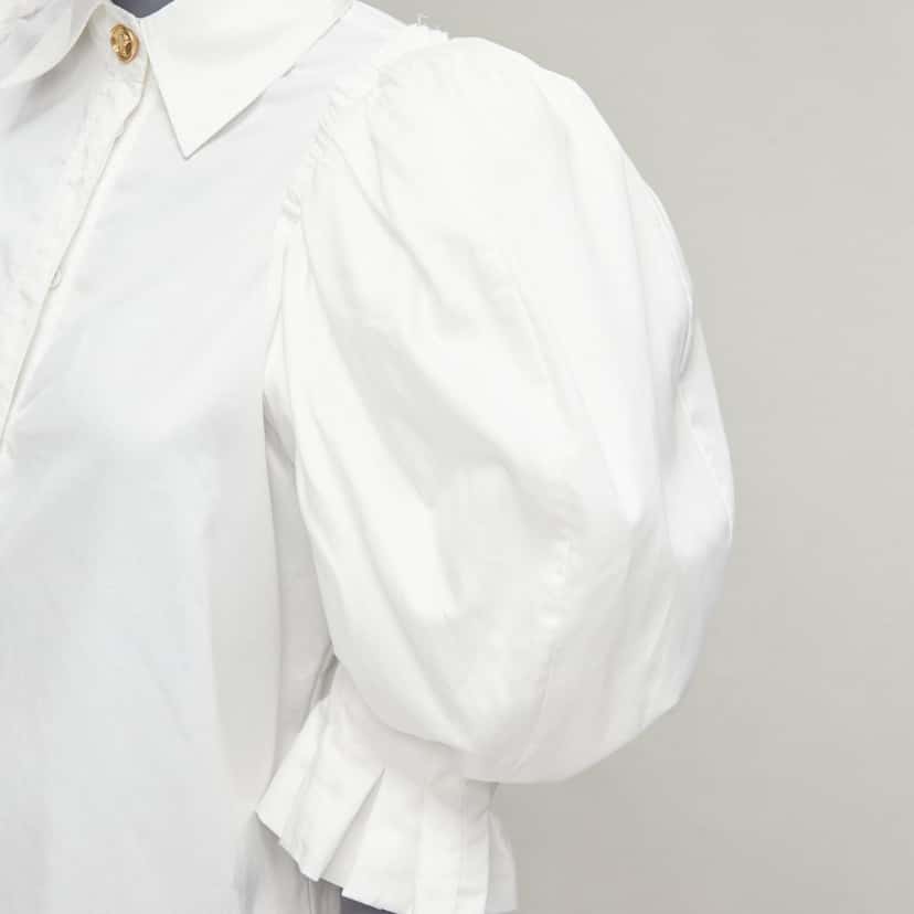 Aje Gold Button Shirt White Cotton Very good condition - Back View