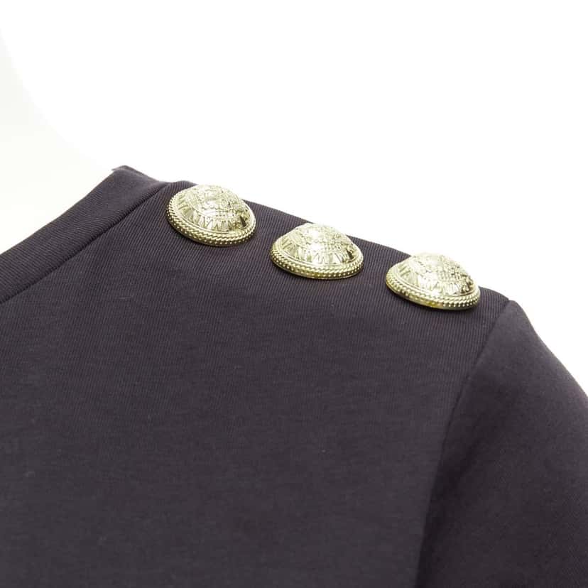 Balmain B Logo Shirt Black Cotton Very good condition - Back View