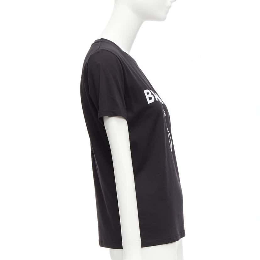 Balmain B Logo Shirt Black Cotton Very good condition - Model View