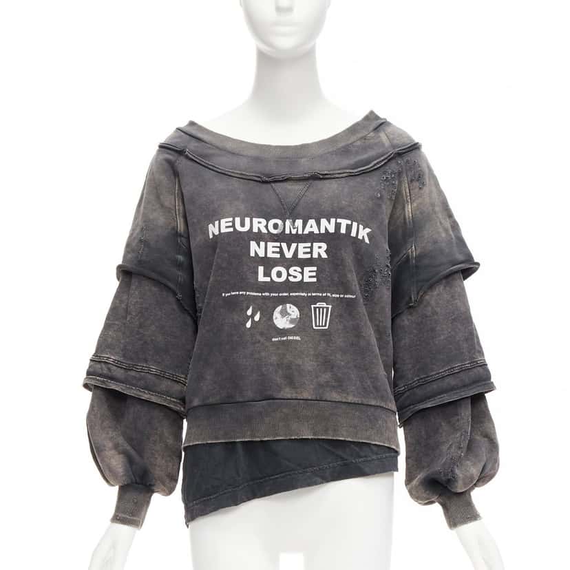 Diesel F Strat Grey Cotton Never worn - Front View