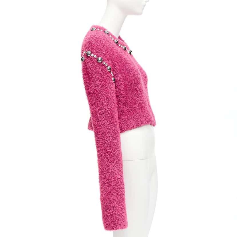 Area Dome Stud Sweater Pink Cotton Never worn - Model View