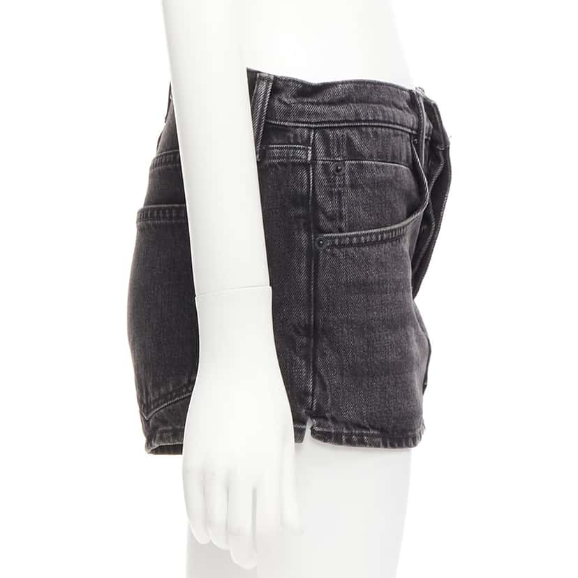 Alexander Wang Skirt Back Skorts Black Cotton Very good condition - Model View