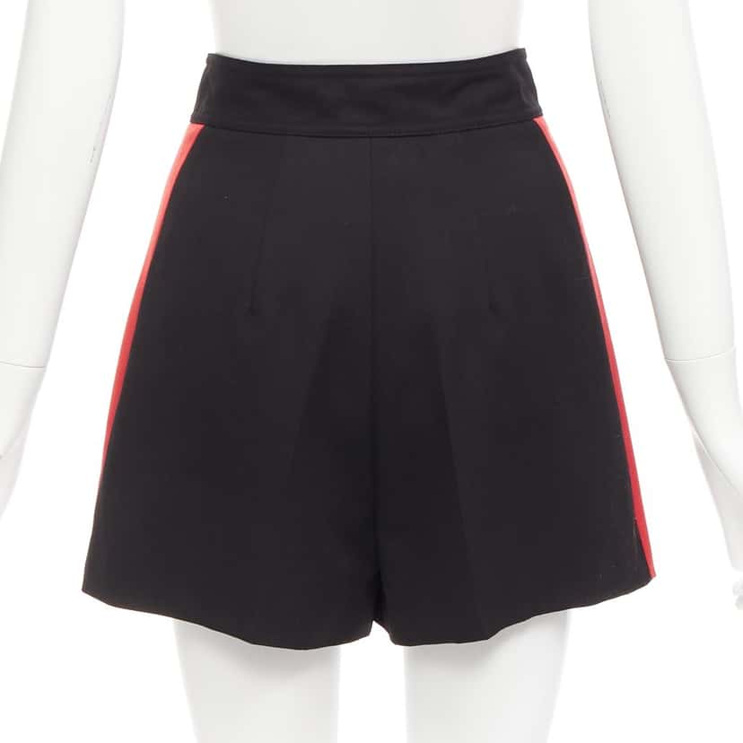 Alexander McQueen Stripe Wool Shorts Black Wool Never worn - Box View