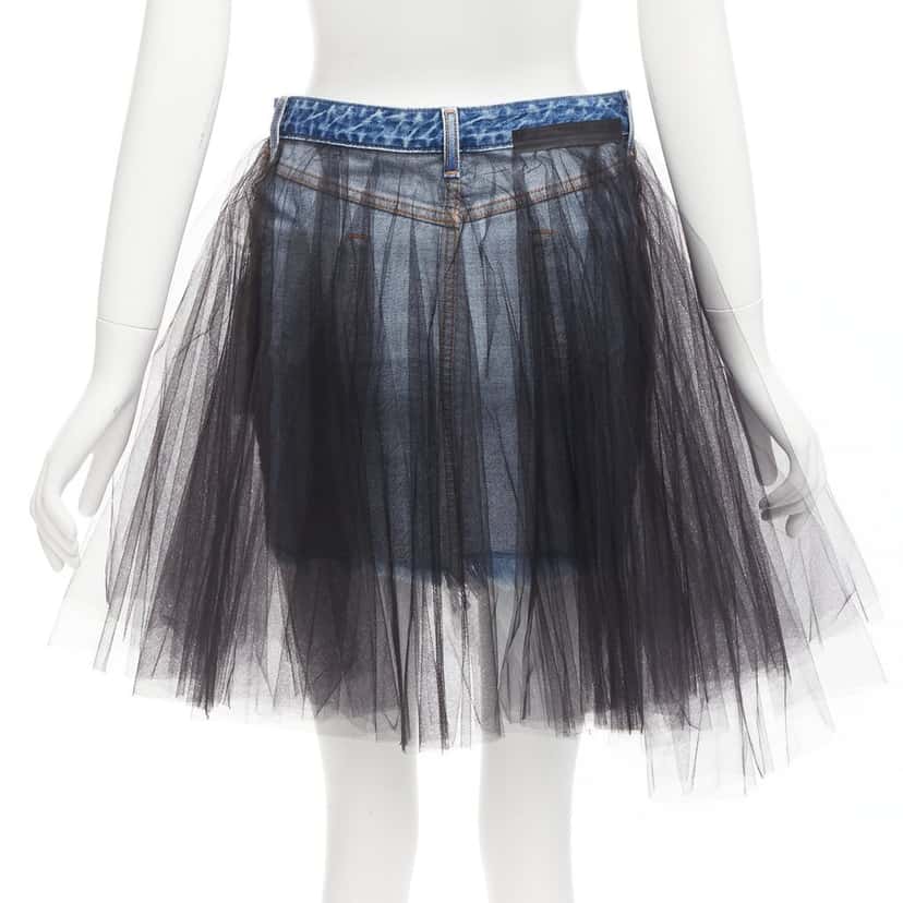 Unravel Project Tulle Denim Skirt Blue Never worn - Box View