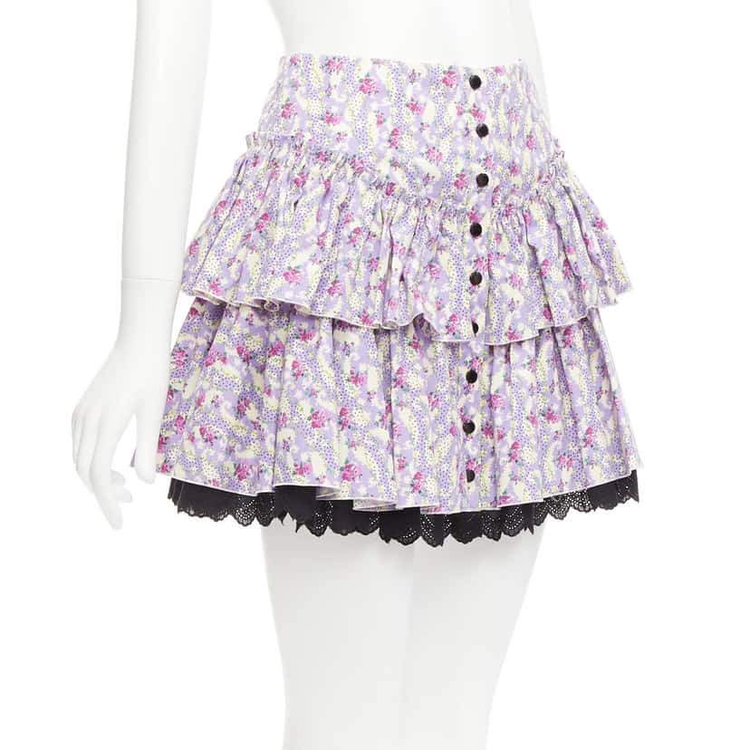 Marc Jacobs The Mini Prairie Skirt Purple Cotton Never worn - Inside View