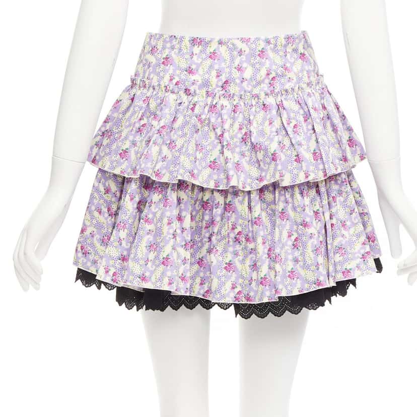 Marc Jacobs The Mini Prairie Skirt Purple Cotton Never worn - Box View