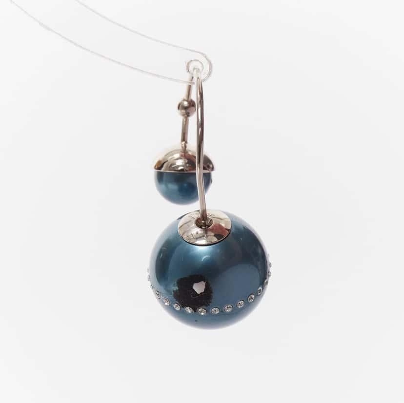 Dior Blue Pearl Earrings Blue Pearl Fair condition - Inside View