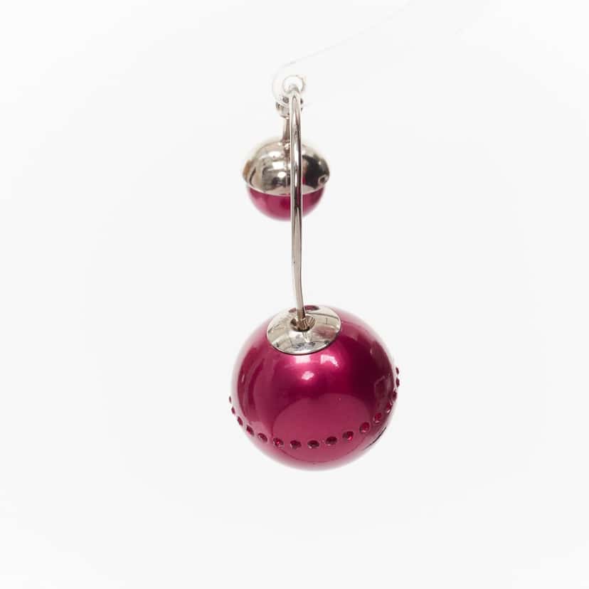 Dior Red Pearl Earrings Red Pearl Fair condition - Inside View