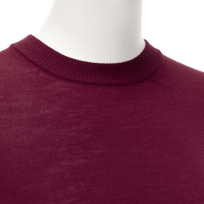 Alaia Red Crew Sweater Red Wool Never worn - Back View