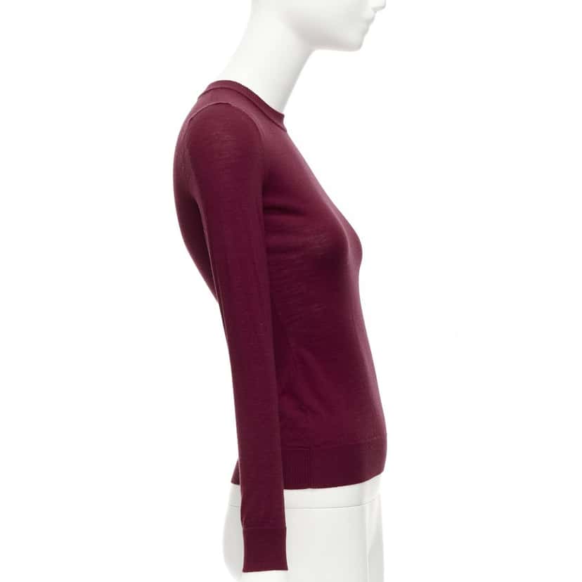 Alaia Red Crew Sweater Red Wool Never worn - Model View
