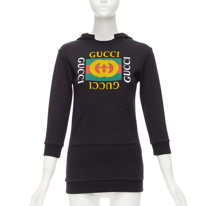 Gucci Kids Box Hoodie Yellow Cotton Never worn - Front View