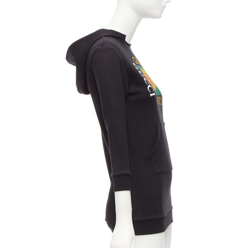 Gucci Kids Box Hoodie Yellow Cotton Never worn - Model View