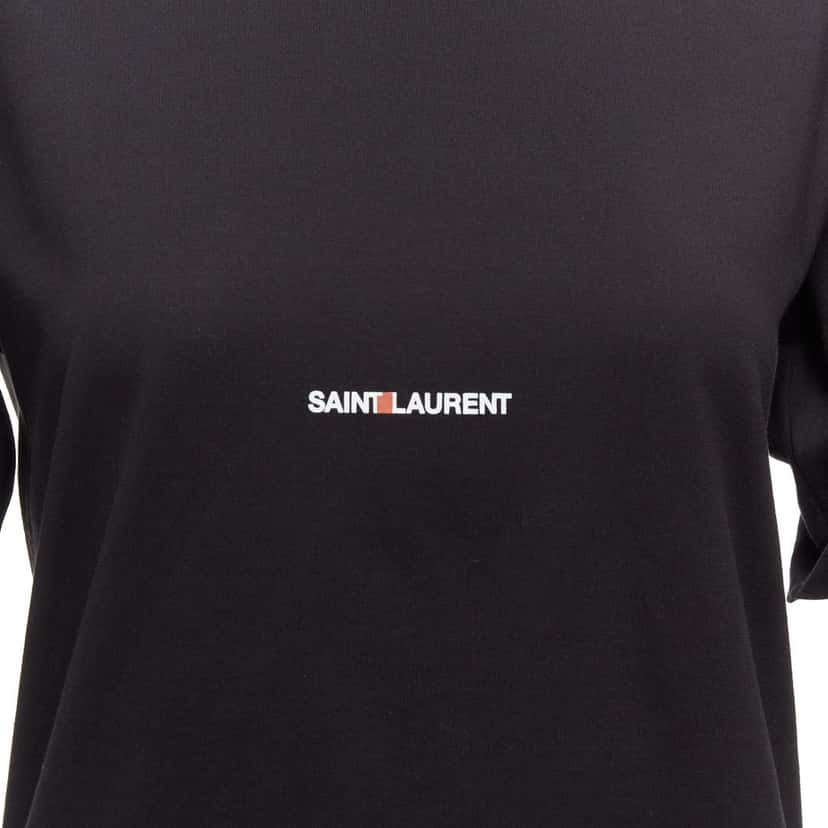 Saint Laurent Box Logo Shirt Black Cotton Never worn - Back View