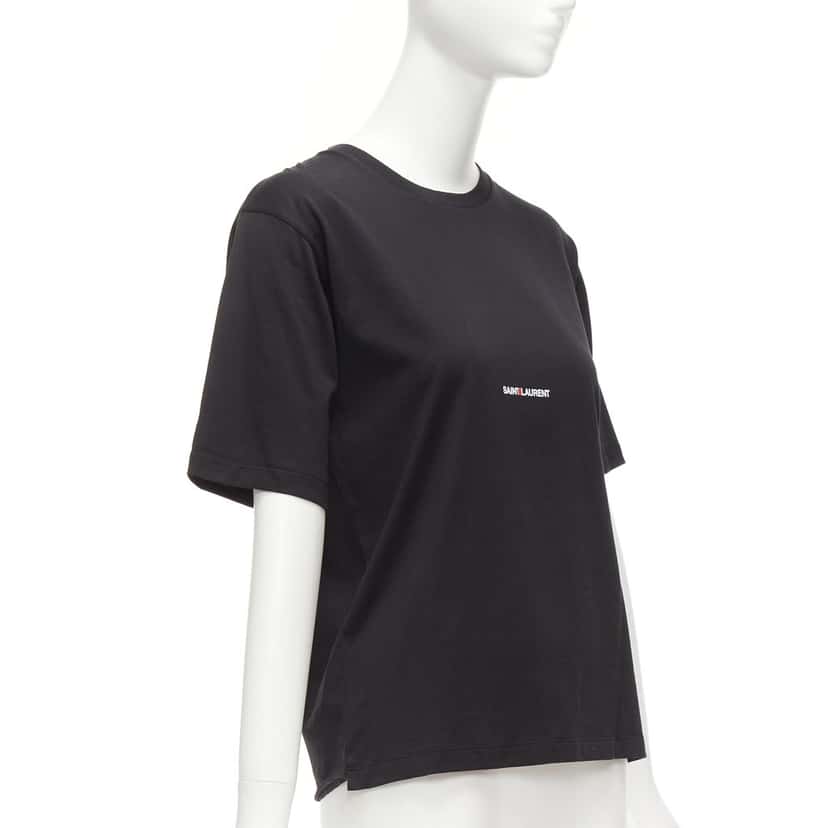 Saint Laurent Box Logo Shirt Black Cotton Never worn - Inside View