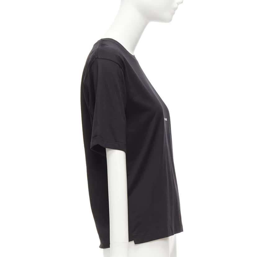 Saint Laurent Box Logo Shirt Black Cotton Never worn - Model View