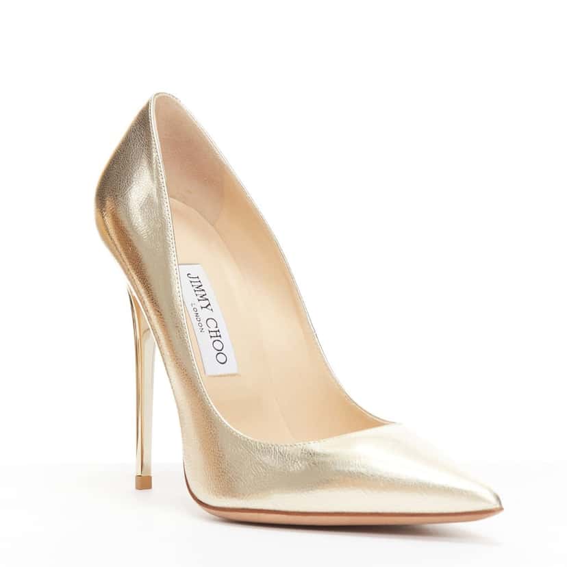 Jimmy Choo Anouk Gold Leather Good condition - Back View