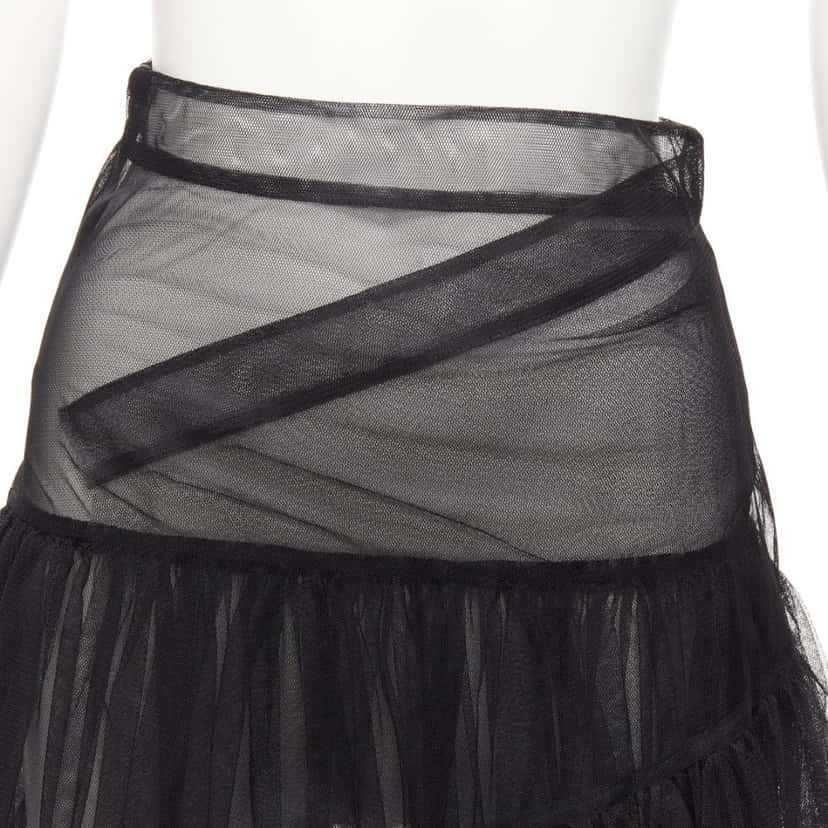 Shushu Tong Tulle High Low Skirt Black Polyester Never worn - Back View