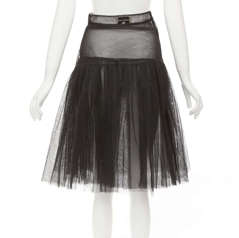 Shushu Tong Tulle High Low Skirt Black Polyester Never worn - Box View