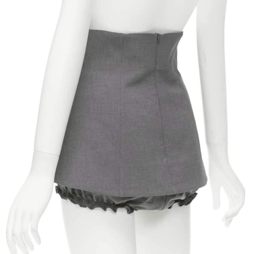 Shushu Tong Ruffle Layer Shorts Grey Polyester Never worn - Box View