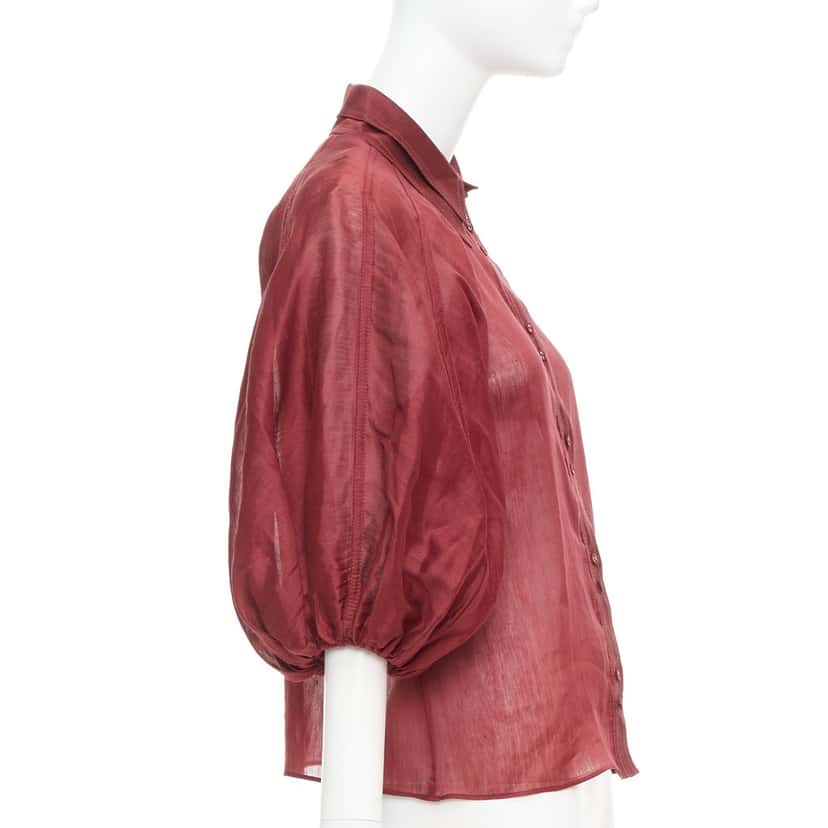 Aje Palms Burgundy Silk Very good condition - Model View