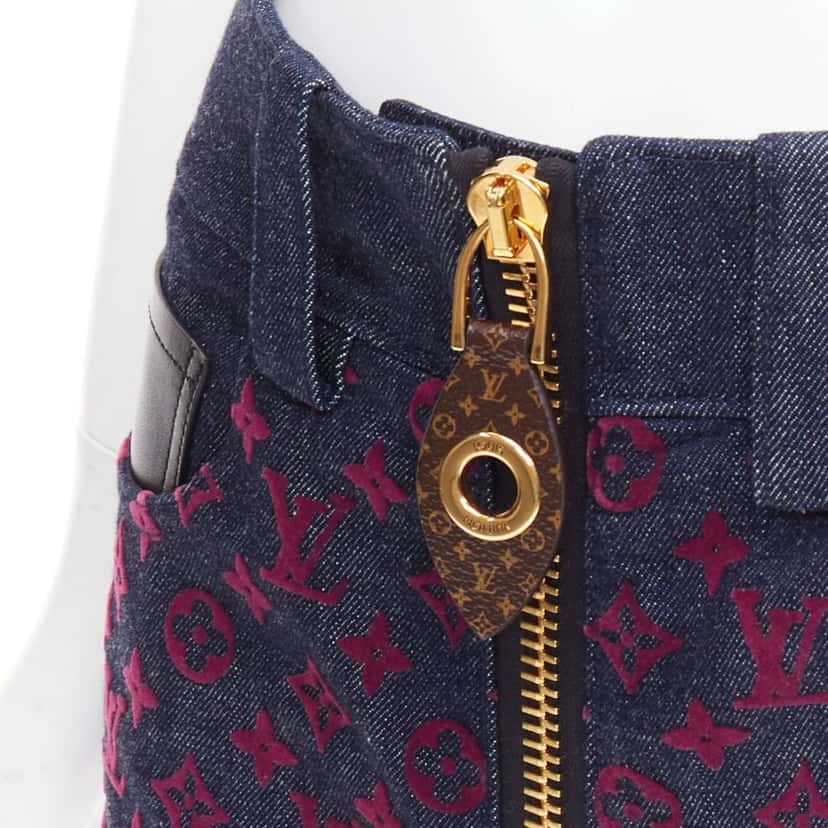 Louis Vuitton 1ABSRX Burgundy Denim Never worn, with tag - Back View