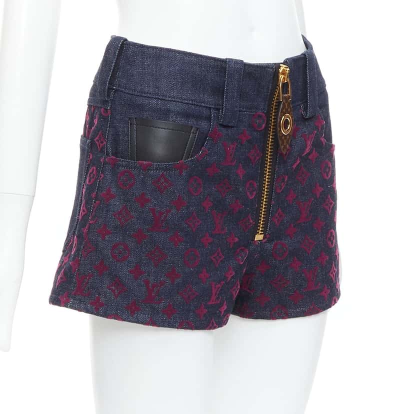 Louis Vuitton 1ABSRX Burgundy Denim Never worn, with tag - Inside View