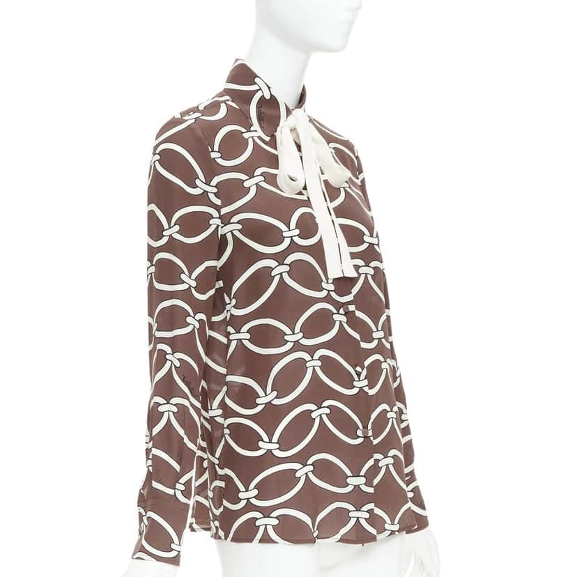 VALENTINO GARAVANI Product Brown Silk Very good condition - Inside View