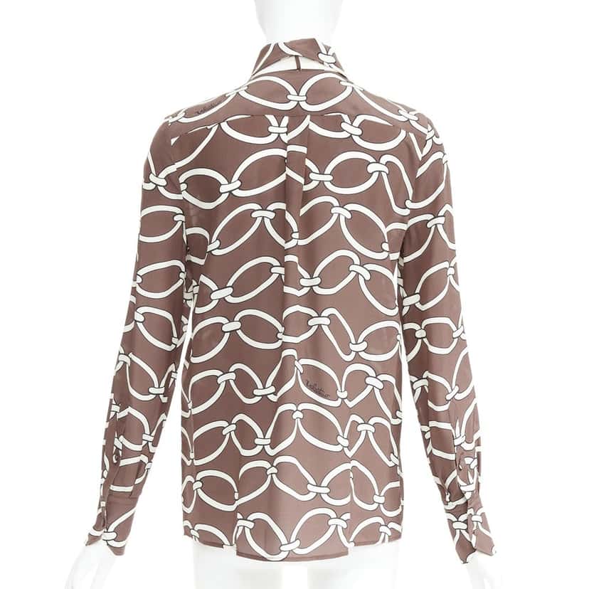 VALENTINO GARAVANI Product Brown Silk Very good condition - Box View