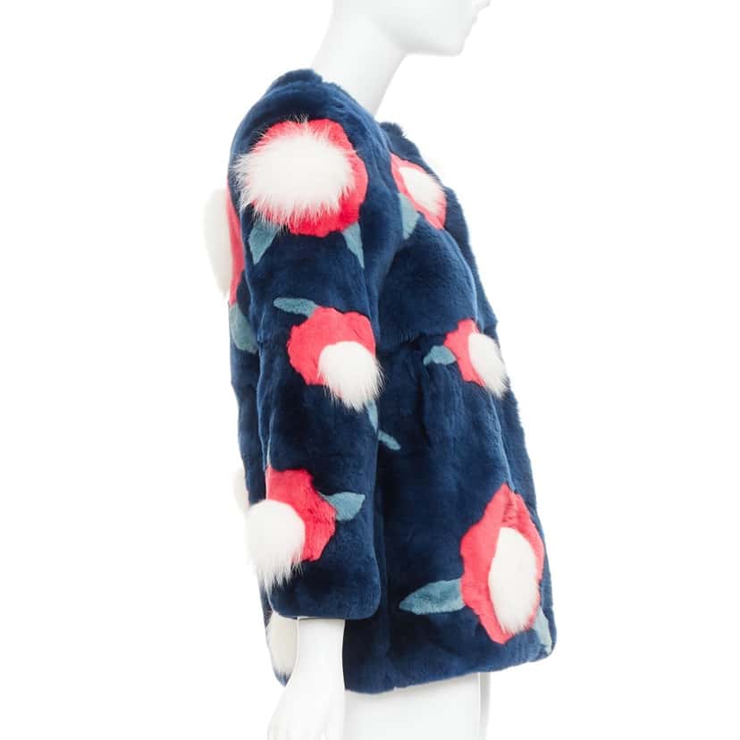 Yves Salomon Product Navy Fur Very good condition - Box View