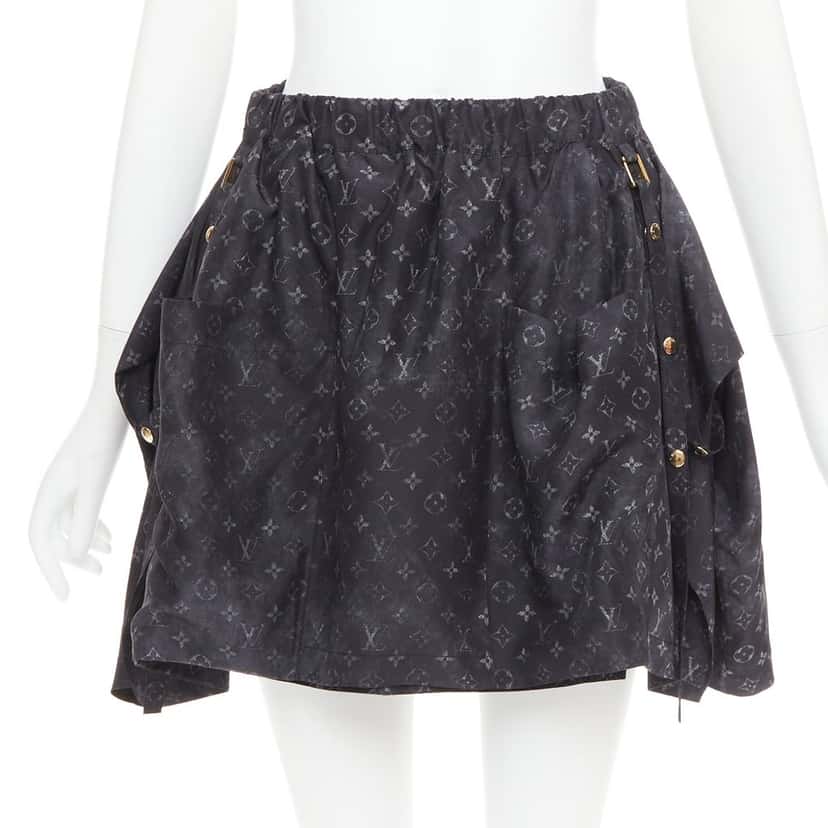 Louis Vuitton 1AAY5G Monogram Cloud Pocket Grey Silk Very good condition - Front View