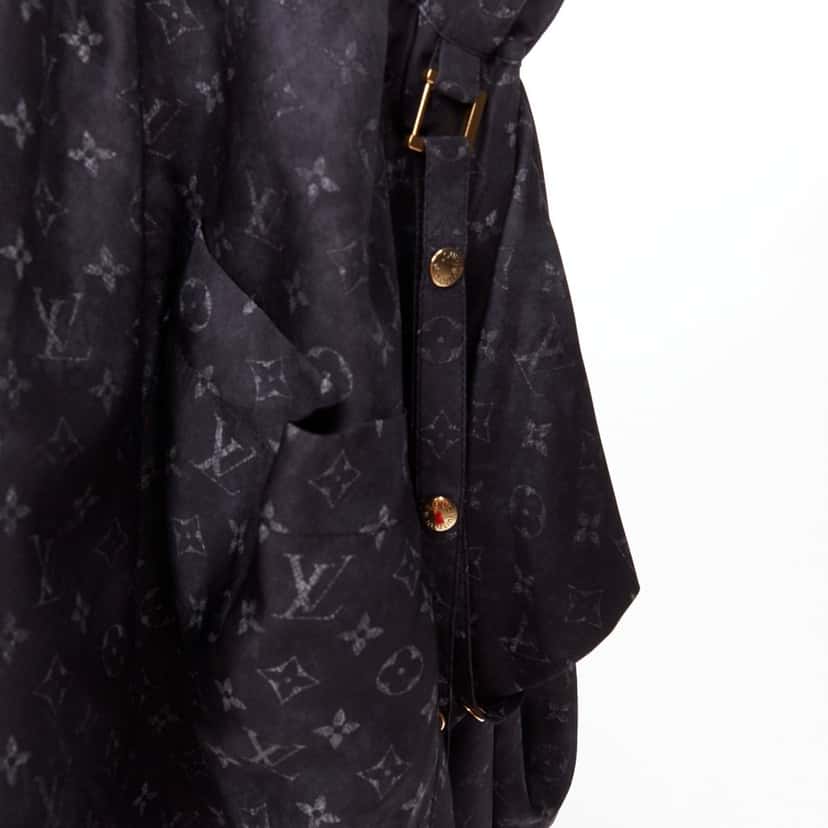Louis Vuitton 1AAY5G Monogram Cloud Pocket Grey Silk Very good condition - Back View