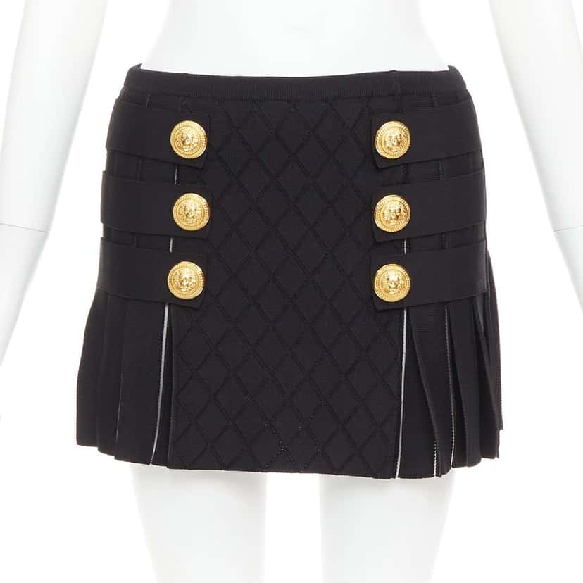 Balmain YF1LB474KC410PA Black Viscose Very good condition - Inside View