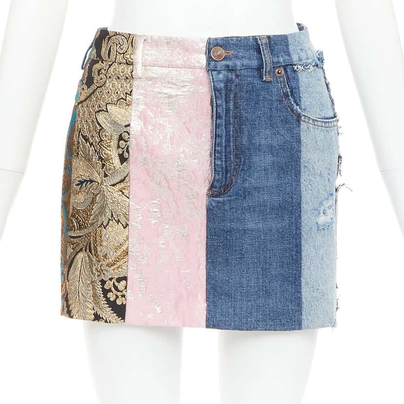 DOLCE & GABBANA Minirock Blue Denim Very good condition - Front View