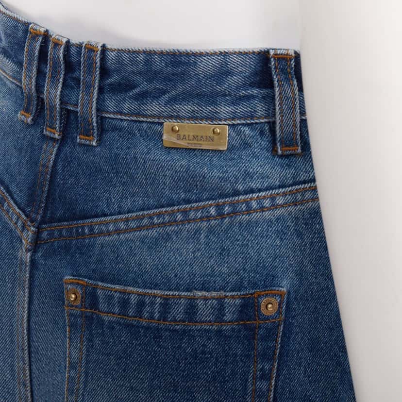 Balmain Product Blue Denim Very good condition - Back View