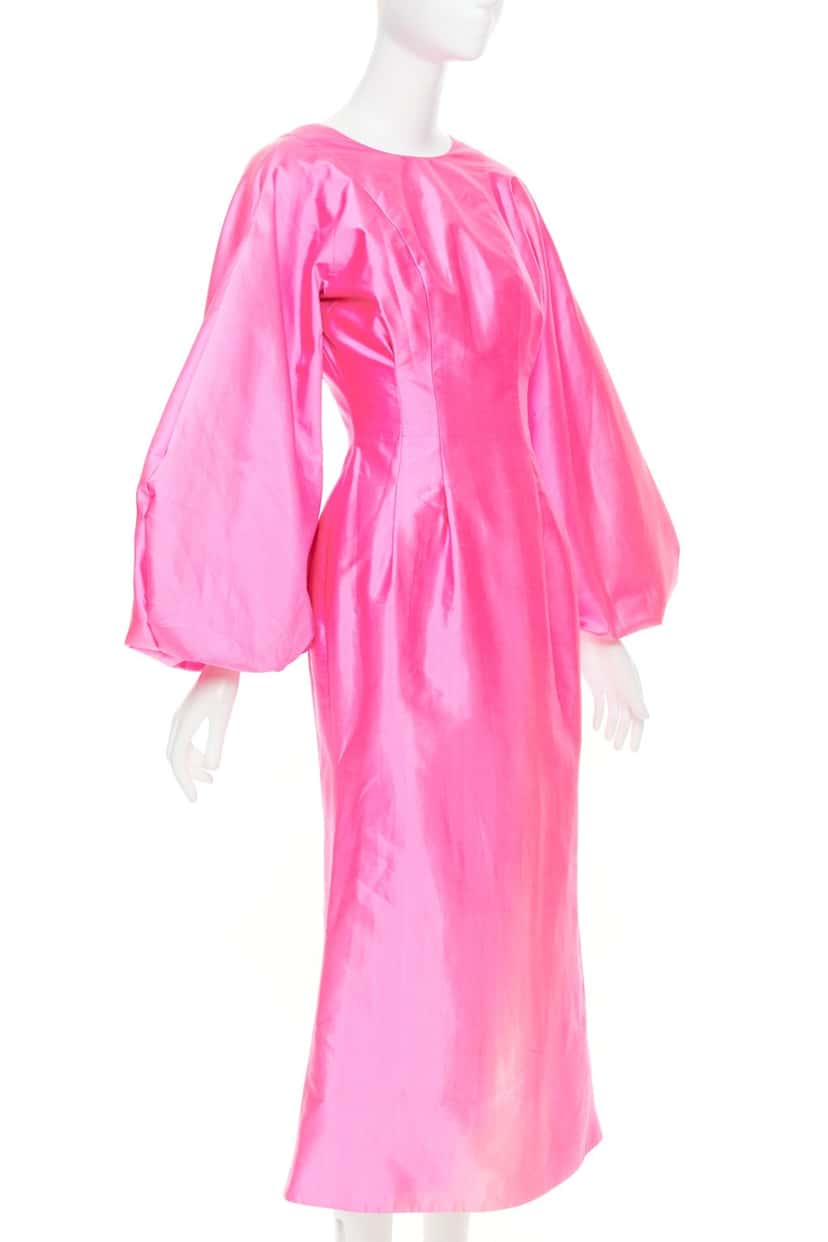 NON SIGNE / UNSIGNED Product Pink Silk Very good condition - Inside View