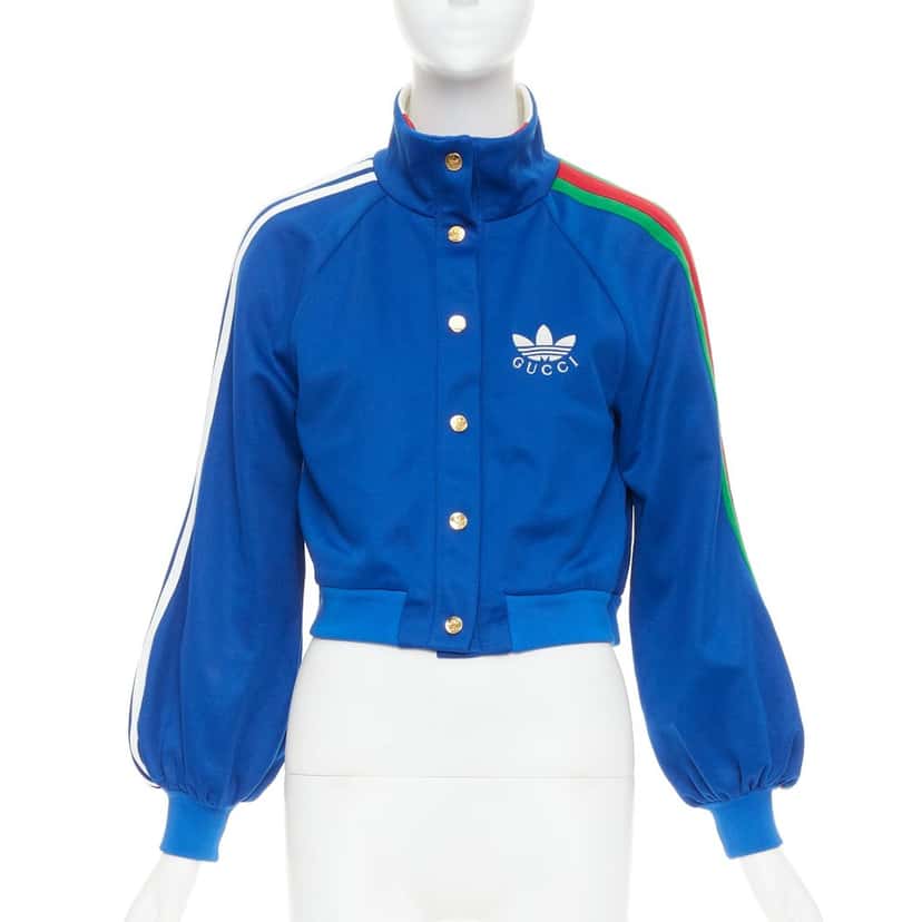 Gucci Trefoil Blue Polyester Very good condition - Front View