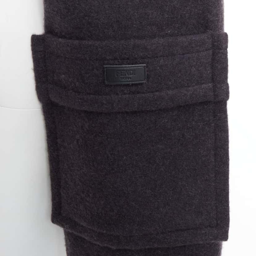 Fendi Product Burgundy Cashmere Very good condition - Back View