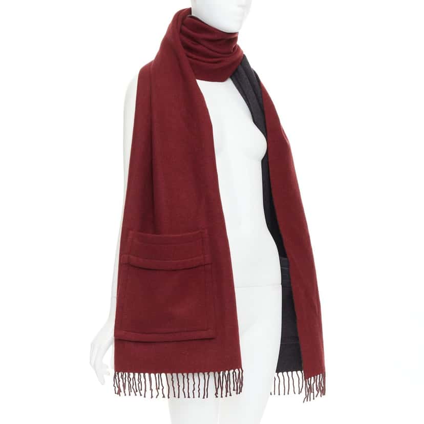 Fendi Product Burgundy Cashmere Very good condition - Inside View