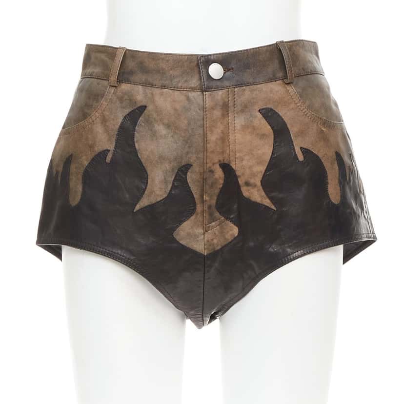 Alessandra Rich Product Brown Leather Good condition - Front View