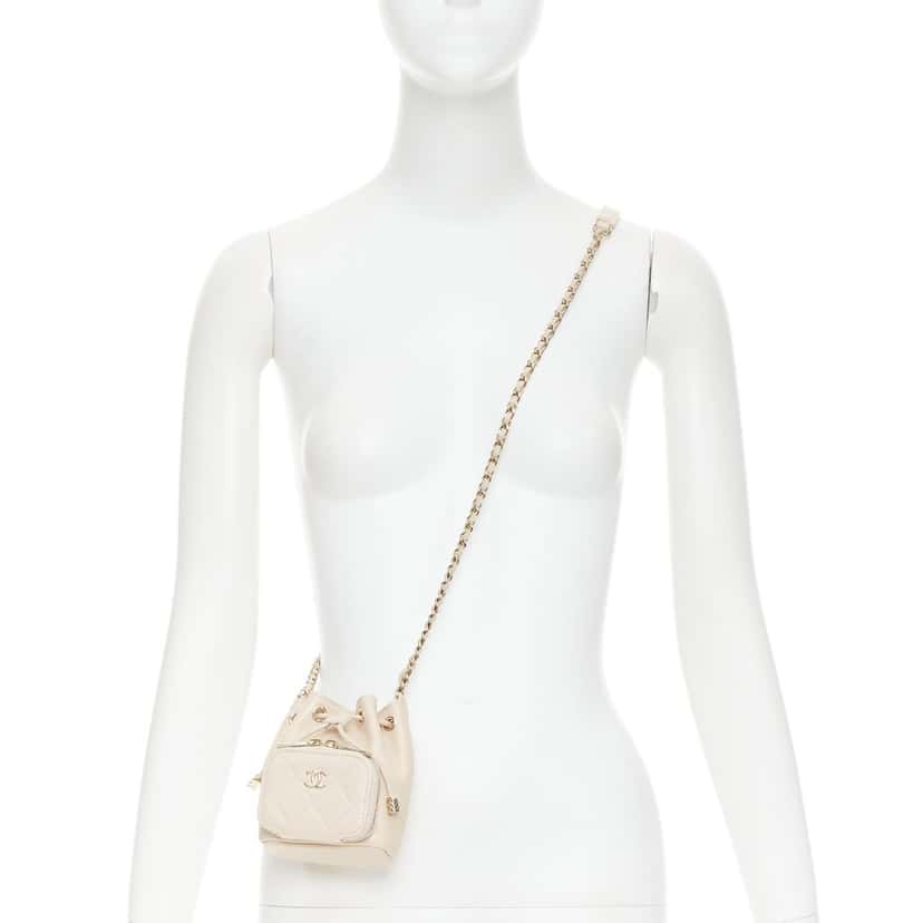 Chanel Product Beige Leather Very good condition - Back View