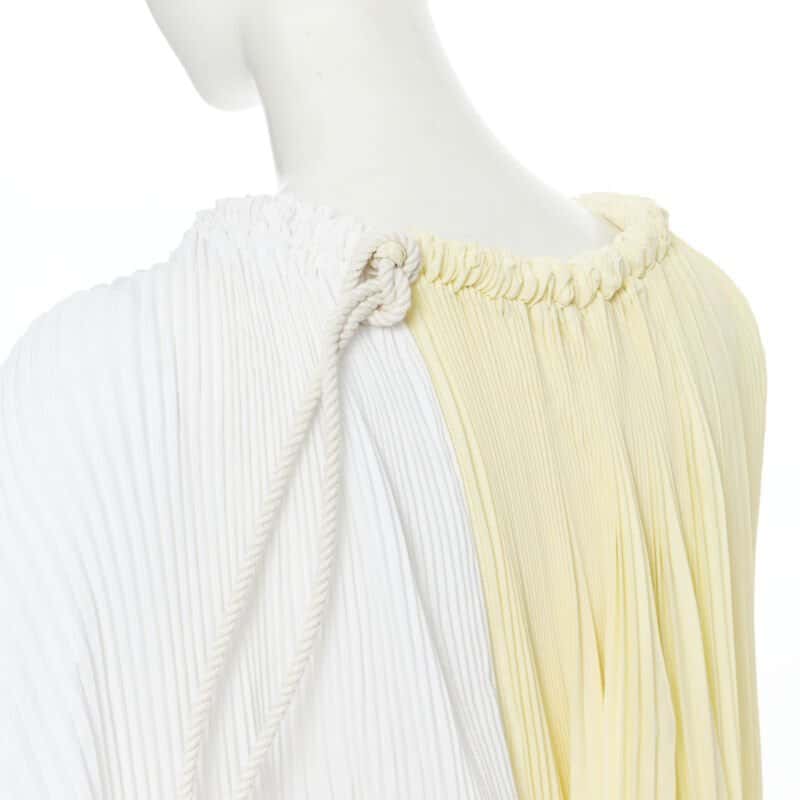 Marni Knife Pleat Top Yellow Polyester Very good condition - Back View