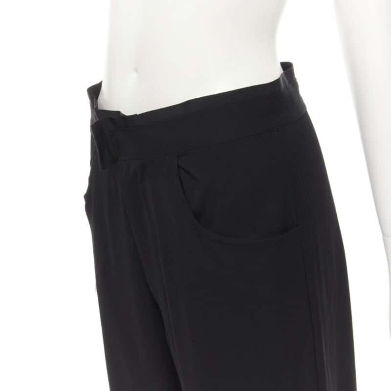 Yohji Yamamoto Wool Wide Pants Black Wool Never worn - Back View